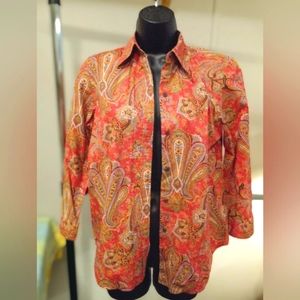 Very nice paisley blouse by Chaps